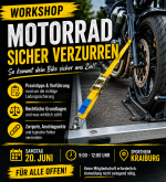 workshop Motorrad sicher verzurren